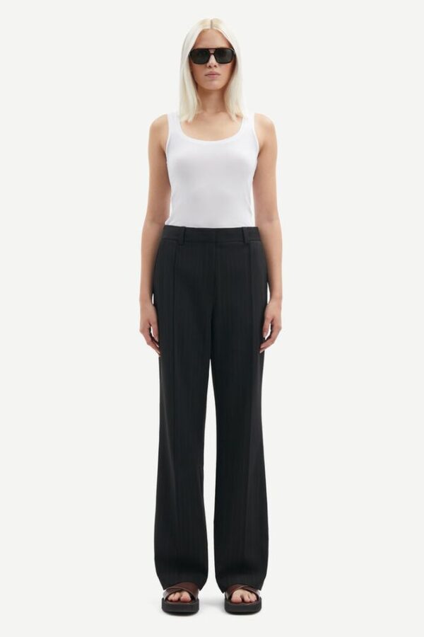 HOSE SALOT TROUSERS 15128 BLACK PINSTRIP